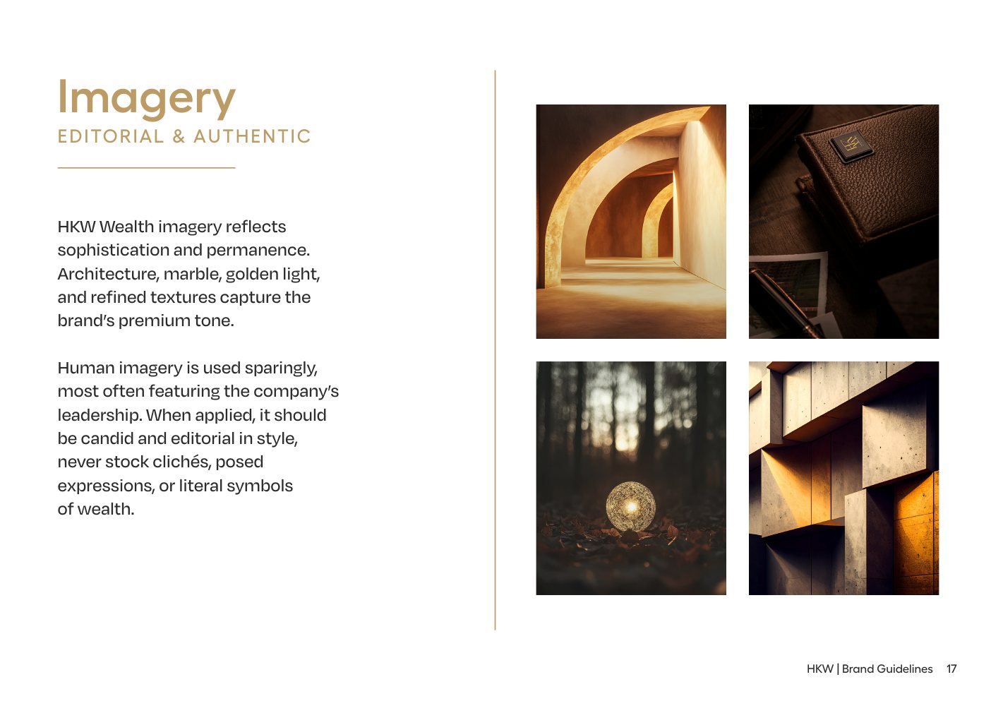 Imagery: editorial and authentic