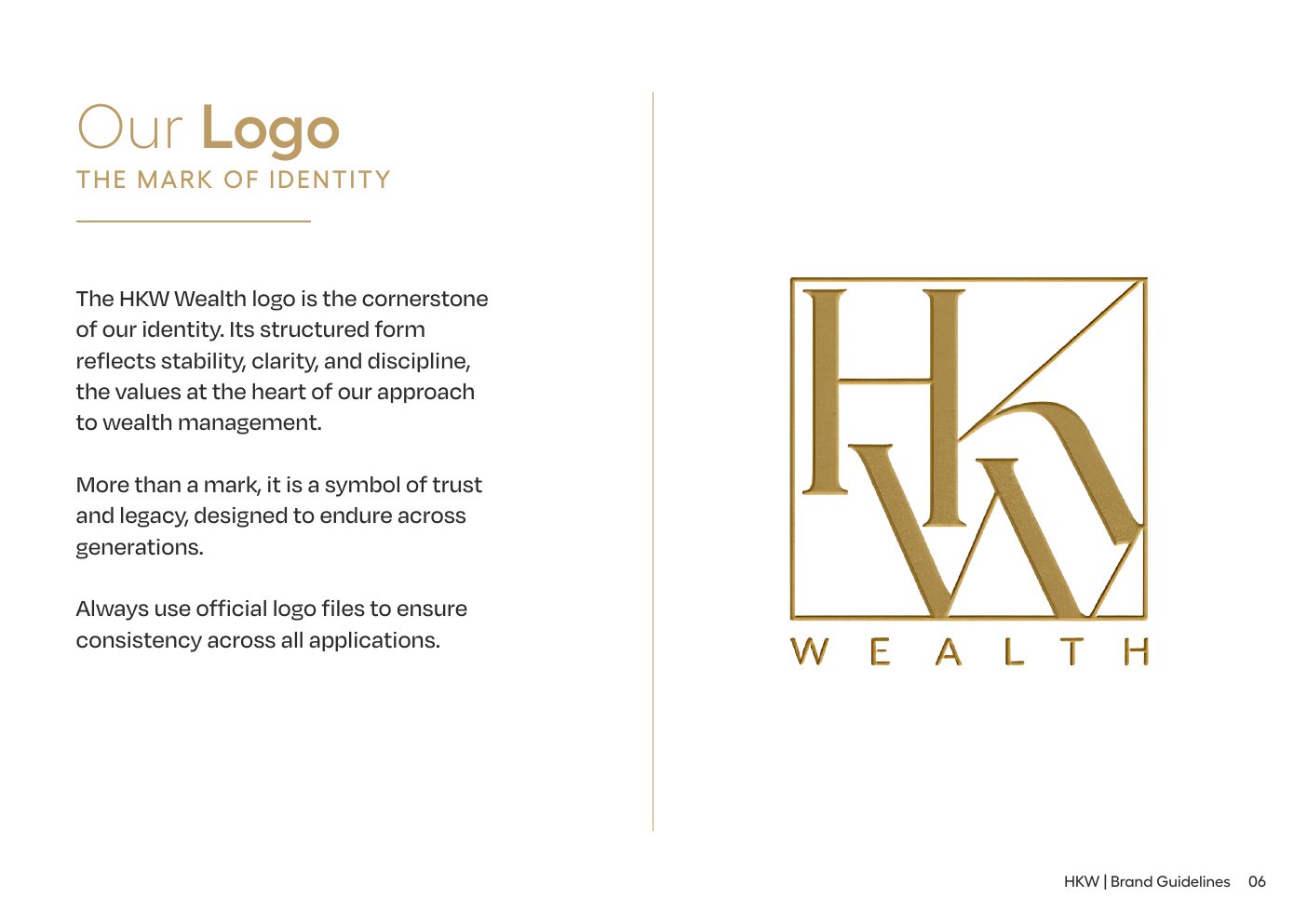 Our Logo: the HKW monogram and wordmark