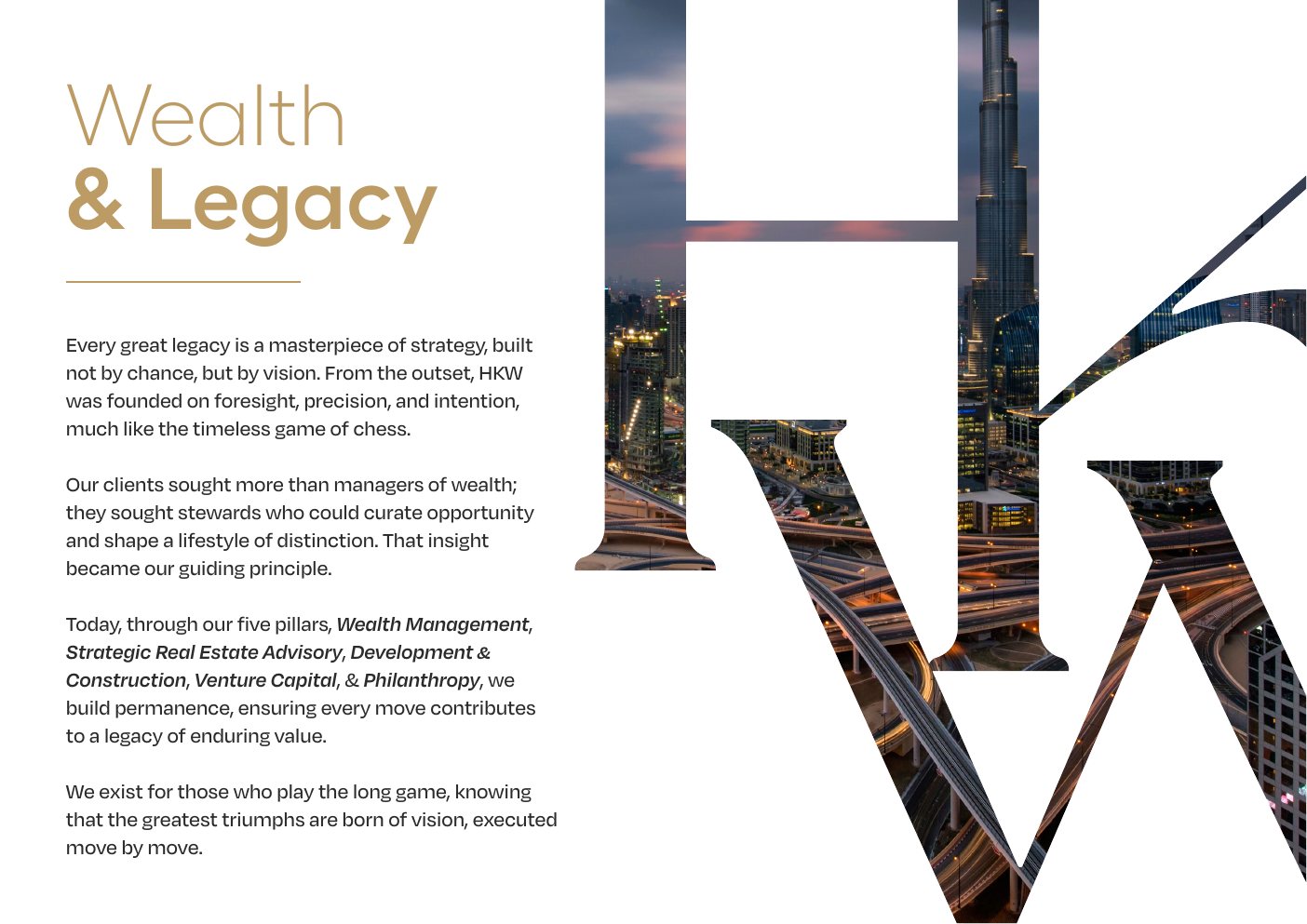 Wealth and legacy