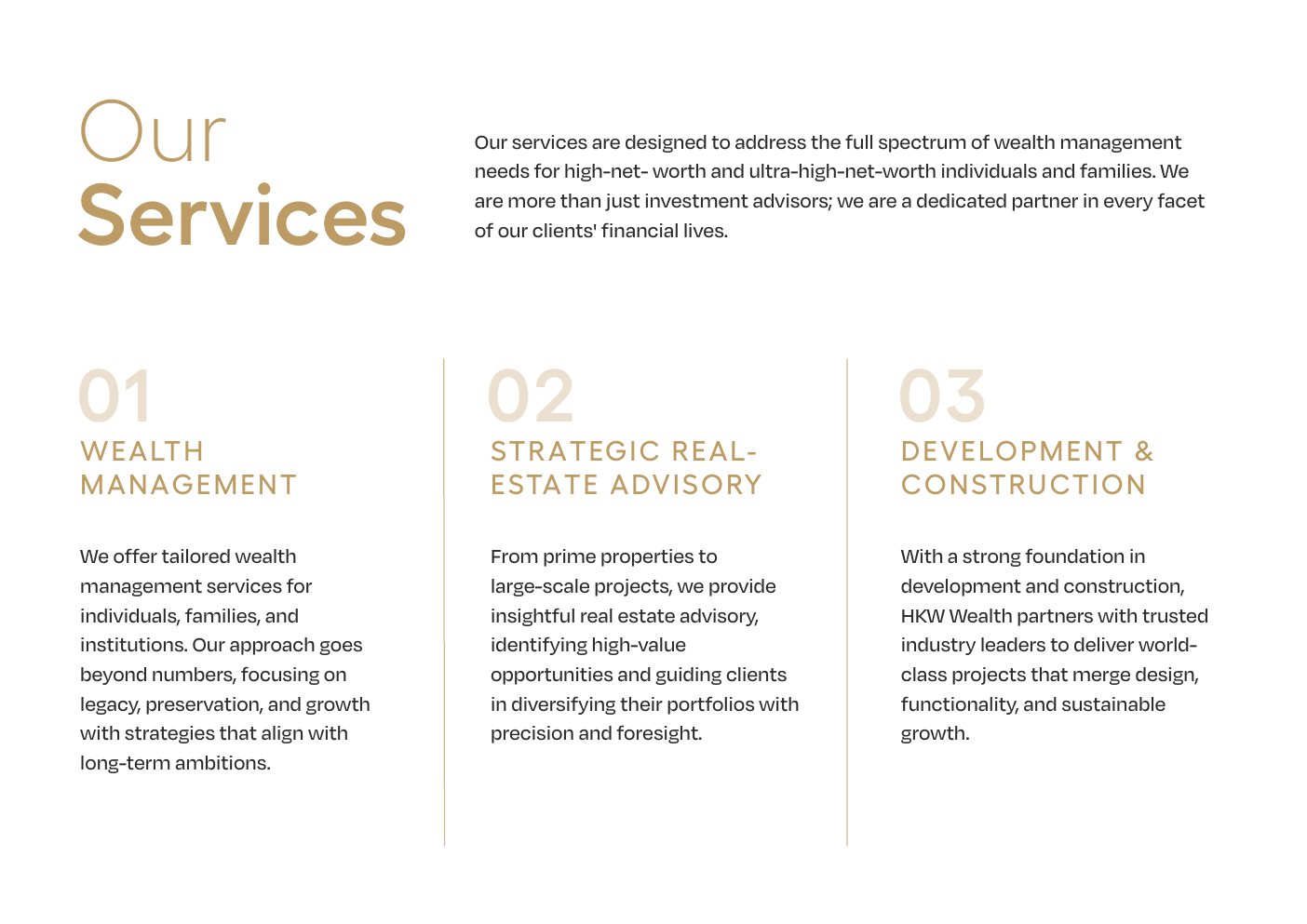Our services