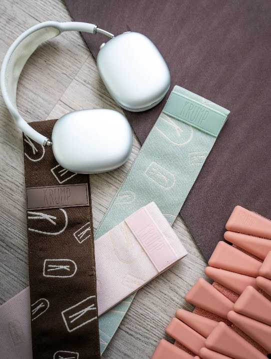 Krump resistance bands flat lay
